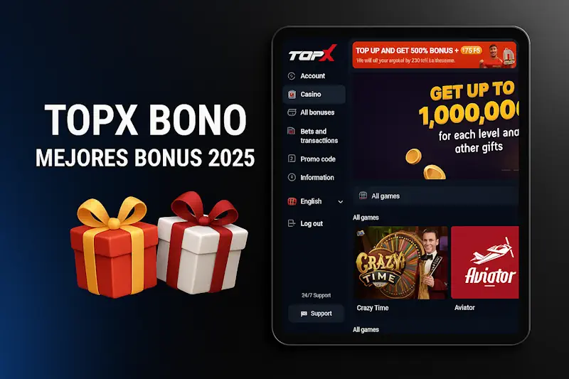 Topx bono — mejores bonus 2026