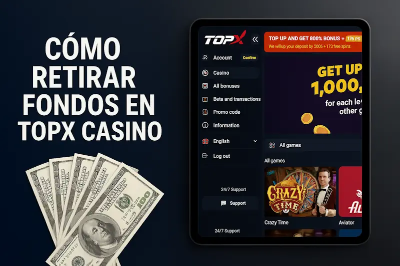 Cómo hacer depósito y retirar fondos en topx‑casino online